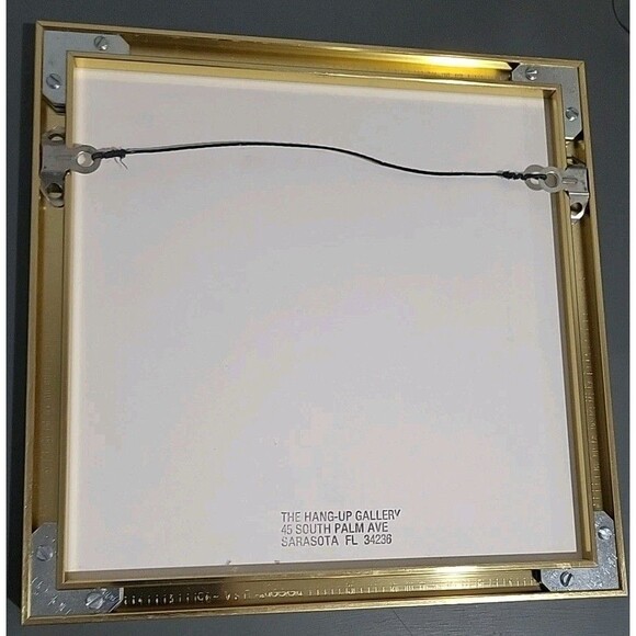 Frank Whipple "Art Appreciation " Signed Print A/P VTG Matted And Gold Frame - Picture 2 of 15